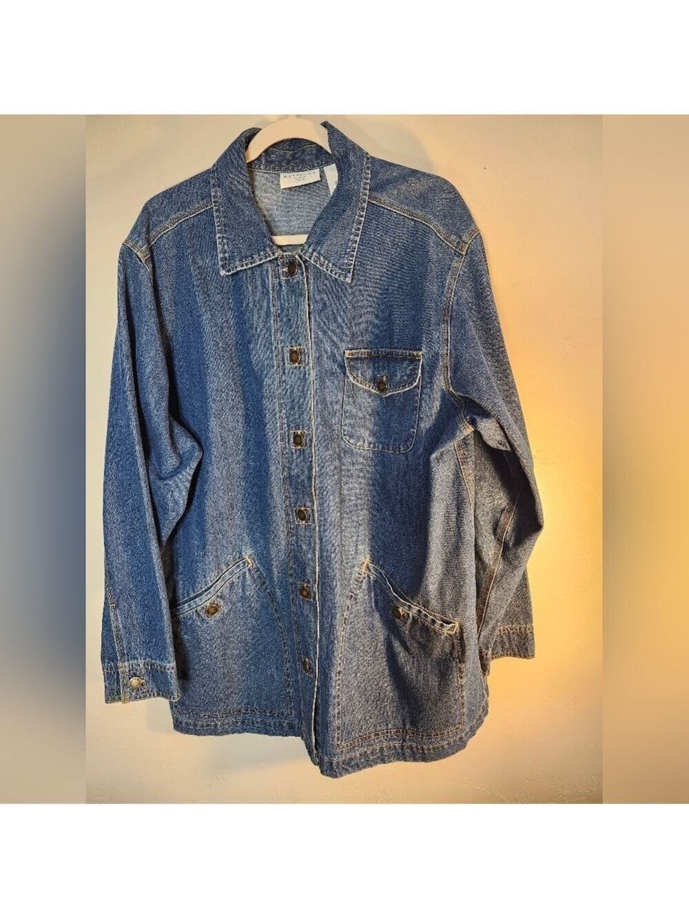 Westport Chore Vintage Denim Shirt Jacket Sz 1X